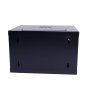 6U Equipped Iron Network Cabinet with Cooling Fan Black