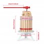 1.6 Gallon Fruit Wine Press Cider Apple Grape Crusher Juice Maker