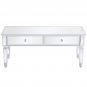 42'' Mirrored Coffee Table with LED Lights & 2 Drawers