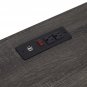 End Table with USB Ports & Outlets Grey