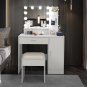 Makeup Table set with 3 Color Lighted Mirror