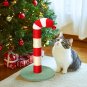 Cute Candy Cane Cat Scratcher with Sisal Scratching Post & Soft Plushy Covering