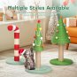 Cute Candy Cane Cat Scratcher with Sisal Scratching Post & Soft Plushy Covering