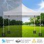 10FT x 10FT Portable Pop Up Canopy Tent with Roller Bag & 4 Sand Bags White