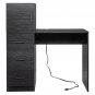 Computer Desk with Drawers & Charge Station Black