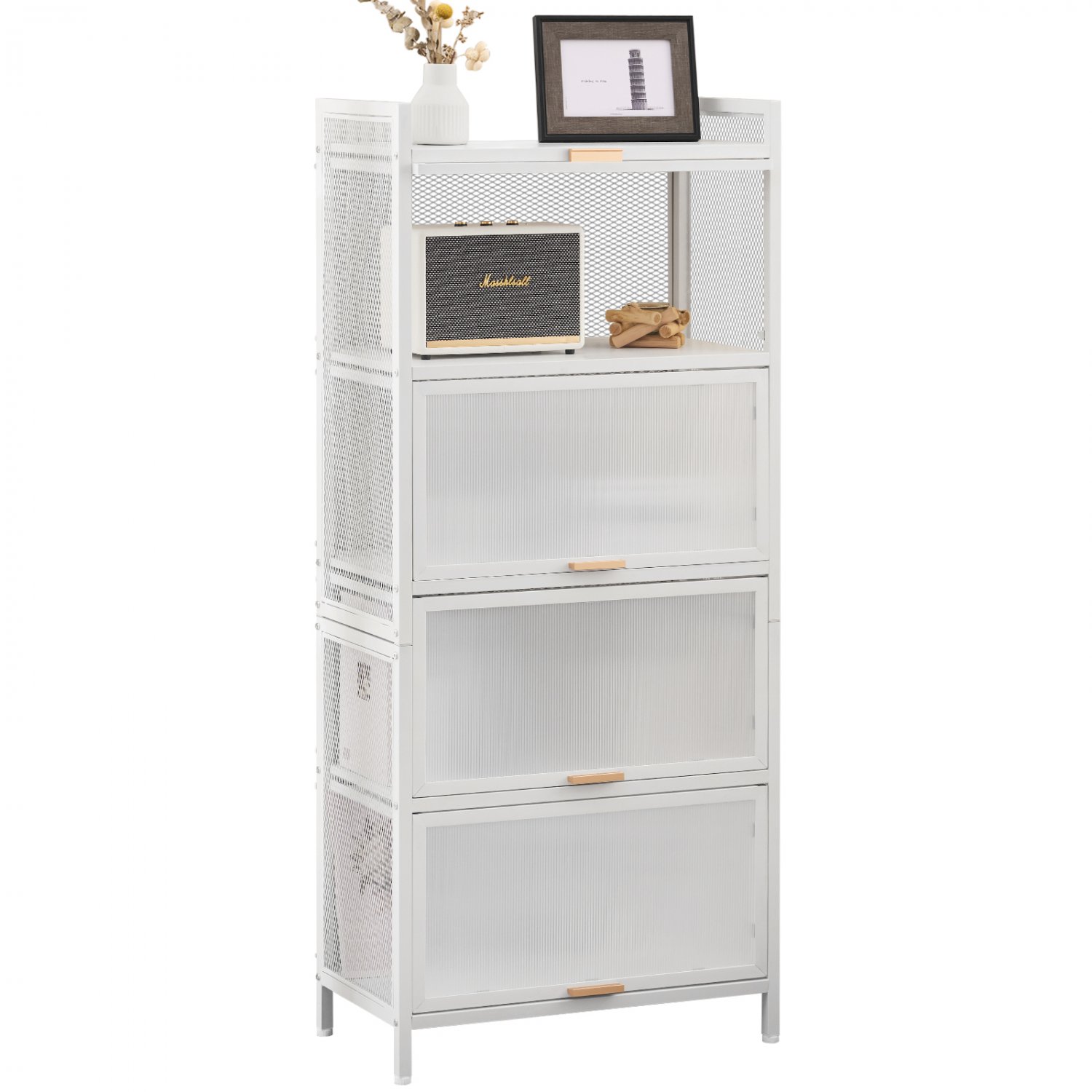 5-Tier Multifunctional Storage Cabinet with Doors