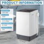 17.6lbs Portable Fully Automatic Washing Machine With Drain Pump