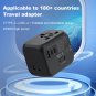 Foldable European Travel Plug Adapter