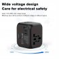 Foldable European Travel Plug Adapter