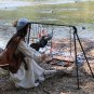 Swing Hanging Campfire Cooking Stand with hooks