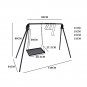 Swing Hanging Campfire Cooking Stand with hooks