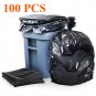 65 Gal Black Heavy Duty Garbage Bags 1.9 Mil - 55"x 47" - Pack of 100