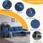 111" L-Shaped 4-Seater Indoor Modular Sofa
