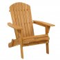 Folding Wooden Adirondack Chair for Outdoor and Indoor