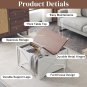 Square Wood Center Table with Large Hidden Storage Compartment