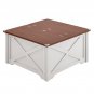 Square Wood Center Table with Large Hidden Storage Compartment