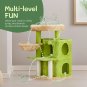 33"Cat Tree Tower with Sisal Scratching Posts Condo