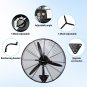 20 Inch High Velocity Wall Mount Fan Oscillating with 4 Speed Ventilation