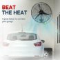 20 Inch High Velocity Wall Mount Fan Oscillating with 4 Speed Ventilation