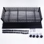 35''W x 14''D x 65''H 5-Tier Adjustable Rolling Metal Garage Shelving