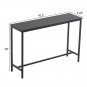 Modern Multifunction Console Table Sofa Table TV Stand with Sturdy Metal Frame