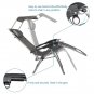 Adjustable Folding Shade Reclining Zero Gravity Chairs with Canopy