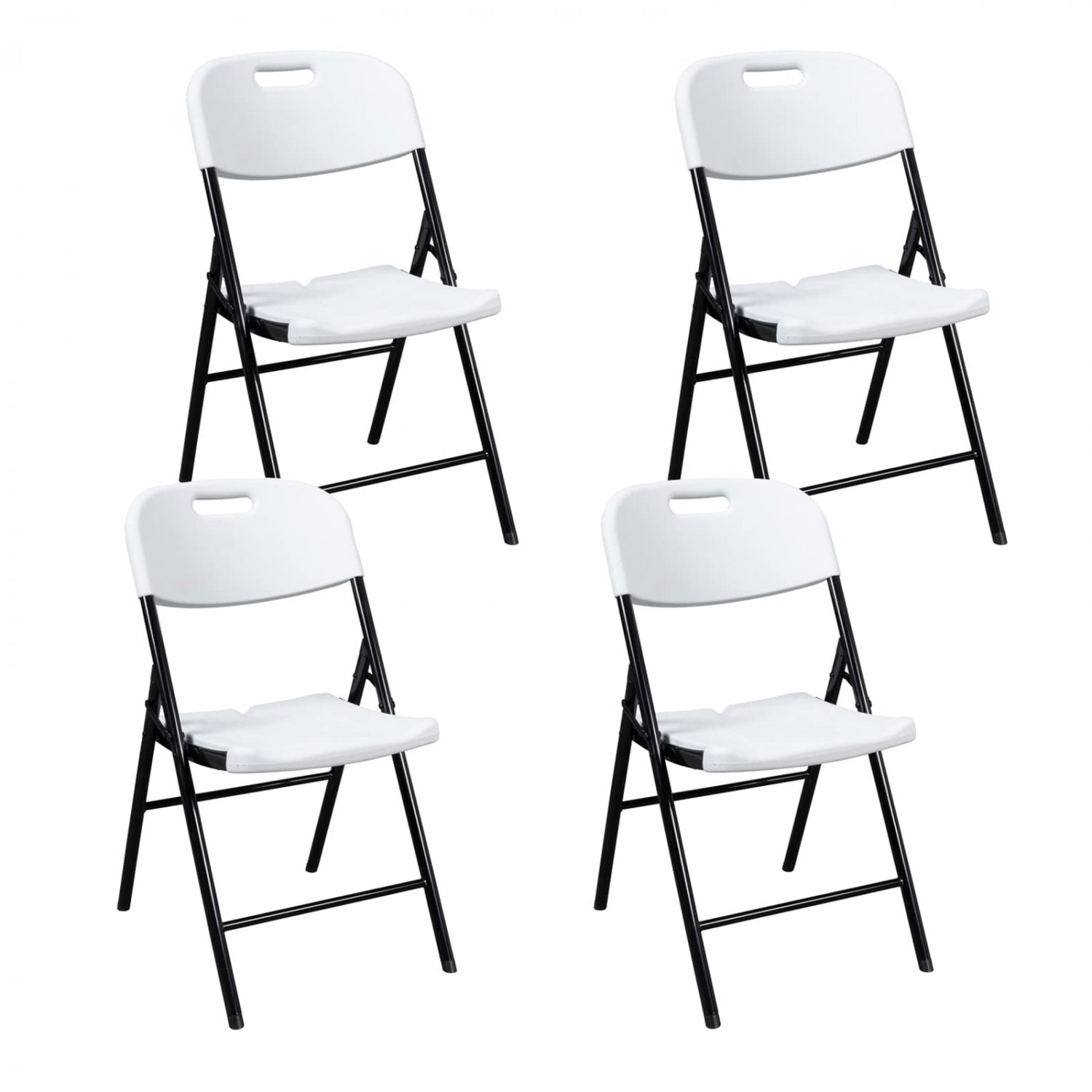 4 Pack Portable Plastic Folding Chair