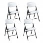 4 Pack Portable Plastic Folding Chair