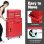 4-Drawer 2-IN-1 Rolling Tool Chest Storage Cabinet