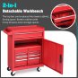 4-Drawer 2-IN-1 Rolling Tool Chest Storage Cabinet
