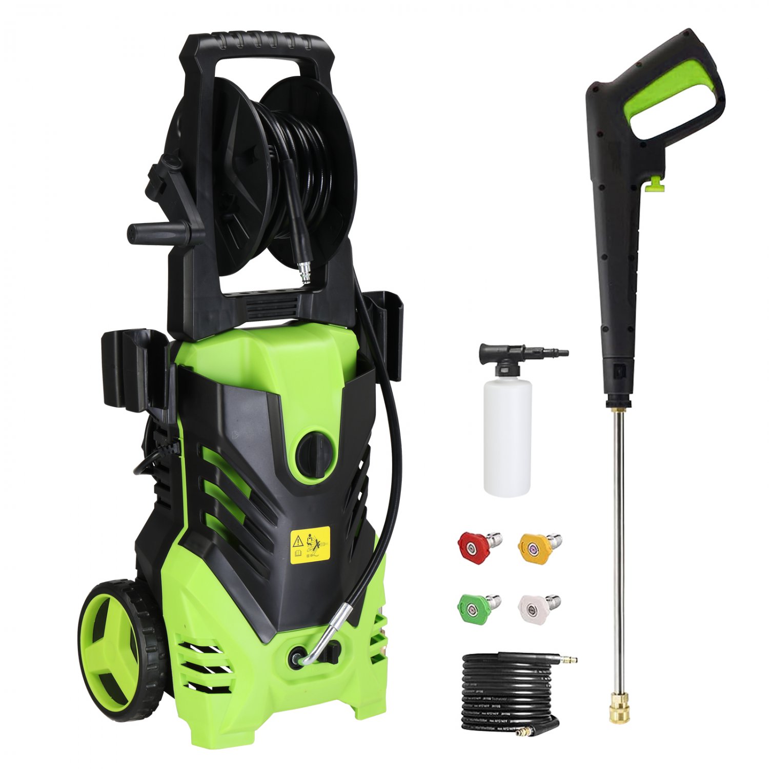 3000PSI 1800W High Pressure Cleaning Machine Green
