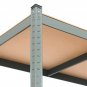 5-Tier Powder Coated Storage Rack Gray
