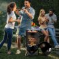 Heavy Duty Three Layer Round BBQ Grill Smokey Mountain Cooker