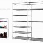 2 Rows 9 Lattices Shoe Storage Cabinet 6 Tiers Shoe Rack