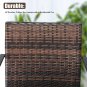 2-Pack Stackable Outdoor Wicker Patio Dining Chairs