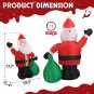 6 FT Christmas Inflatable Santa Claus with Bag