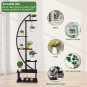 2-Pack 6 Layer Half Moon Flower Stand