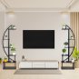 2-Pack 6 Layer Half Moon Flower Stand