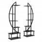 2-Pack 6 Layer Half Moon Flower Stand