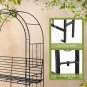 7FT Garden Arch Arbor with Seating