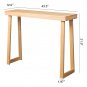 43 Inch Solid Wood Console Table for Entryway Wood Color