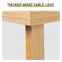 43 Inch Solid Wood Console Table for Entryway Wood Color