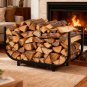 30 Inch Rustproof Firewood Rack Black