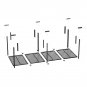 3FT x 8FT Heavy Steel Overhead Garage Storage Rack