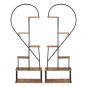 2-Pack Heart Shape 6-Layer Indoor Plant Rack