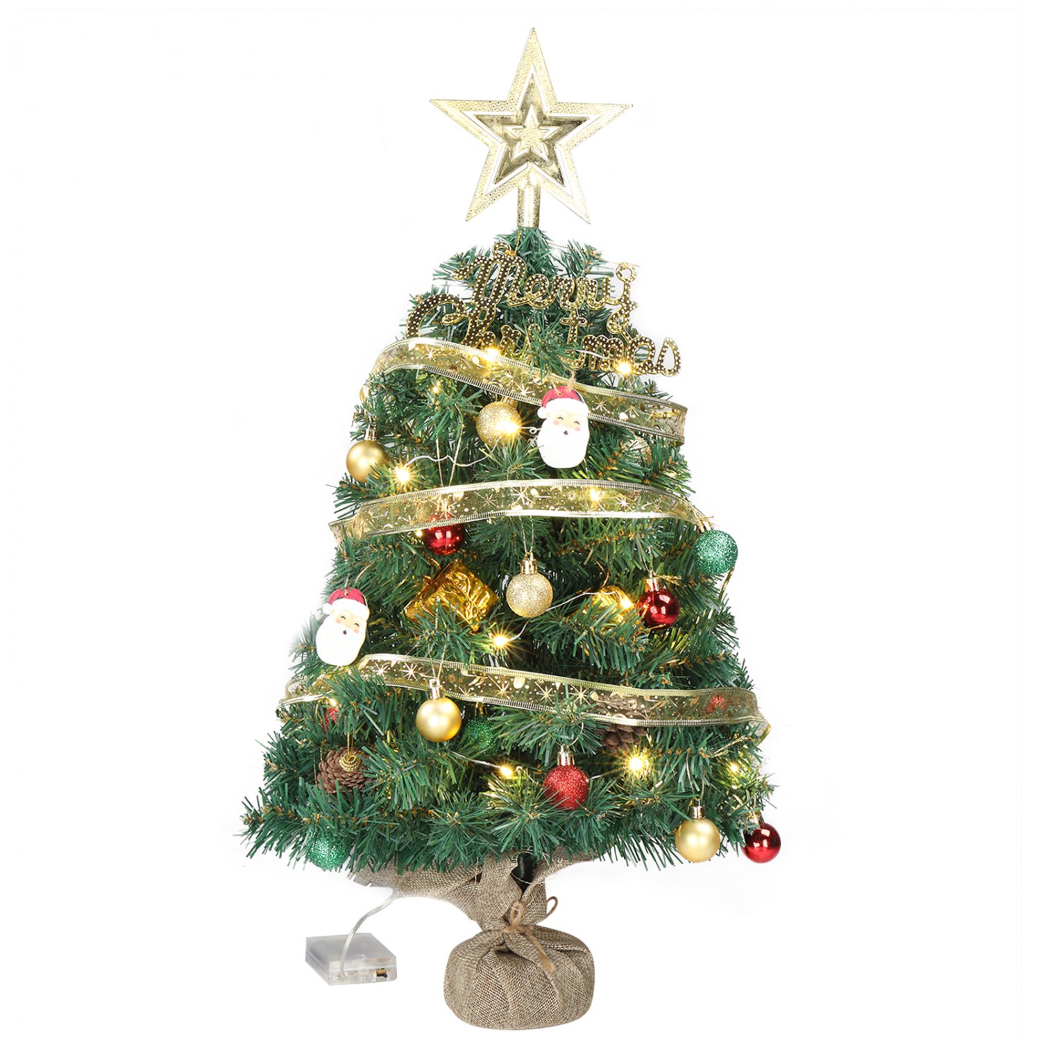 20 Inch Mini Christmas Tree with 30 LED Lights