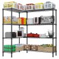 4-Tier Double Row Adjustable Garage Storage Shelving