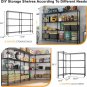 4-Tier Double Row Adjustable Garage Storage Shelving