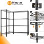 4-Tier Double Row Adjustable Garage Storage Shelving