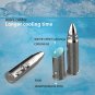 Stainless Steel Reusable Bullet Ice Cubes with Base